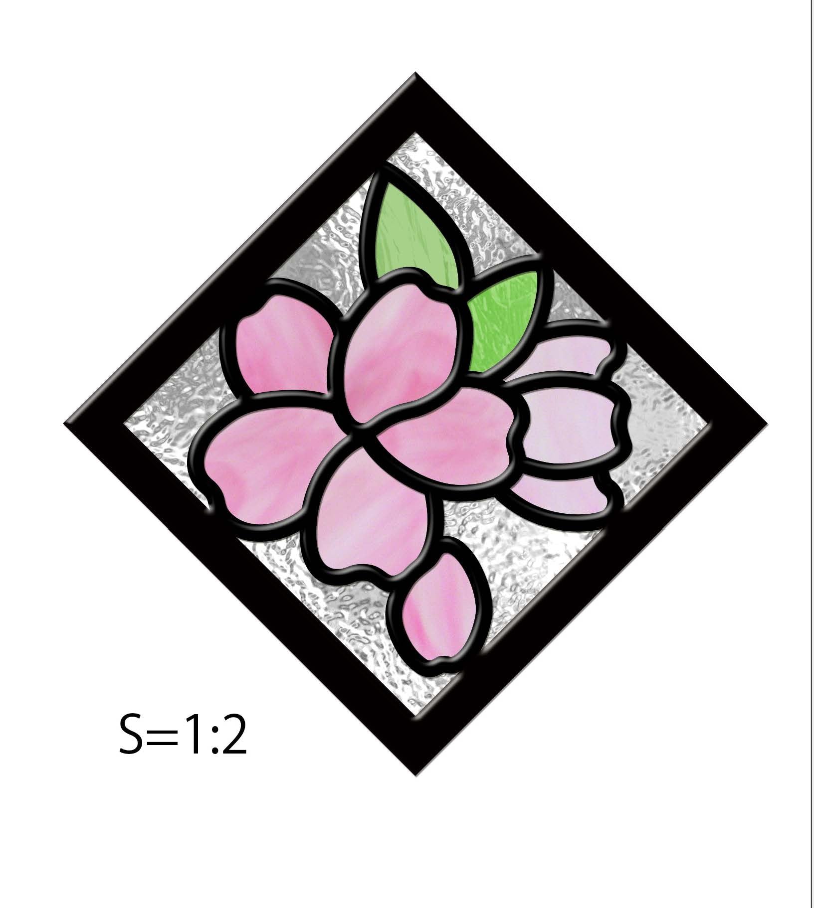 ステンドグラス　桜