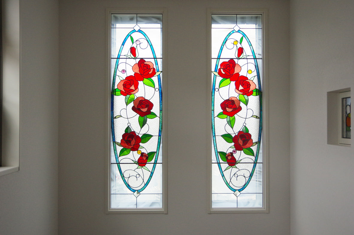 ステンドグラス　バラ